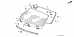 90675SR4003 - Body/Air Conditioning: GROMMET, RR. WINDSHIELD MOLDING for Honda Image