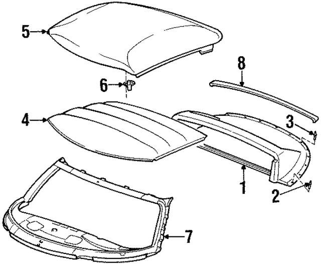 4709426 - Body: Roof Panel for Mopar Image