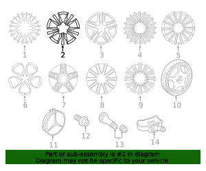 2213141 Rack Genuine OEM Wheel 5-Twin-Spoke 48.3 Cm (19 Inch) | 222-401-13-02-7X21 ...