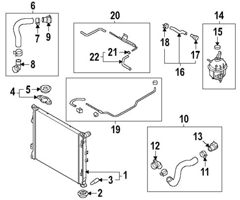 Radiator & Components for 2025 Kia Sorento #0