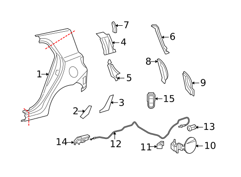 Fuel Door for 2013 Scion xD #0