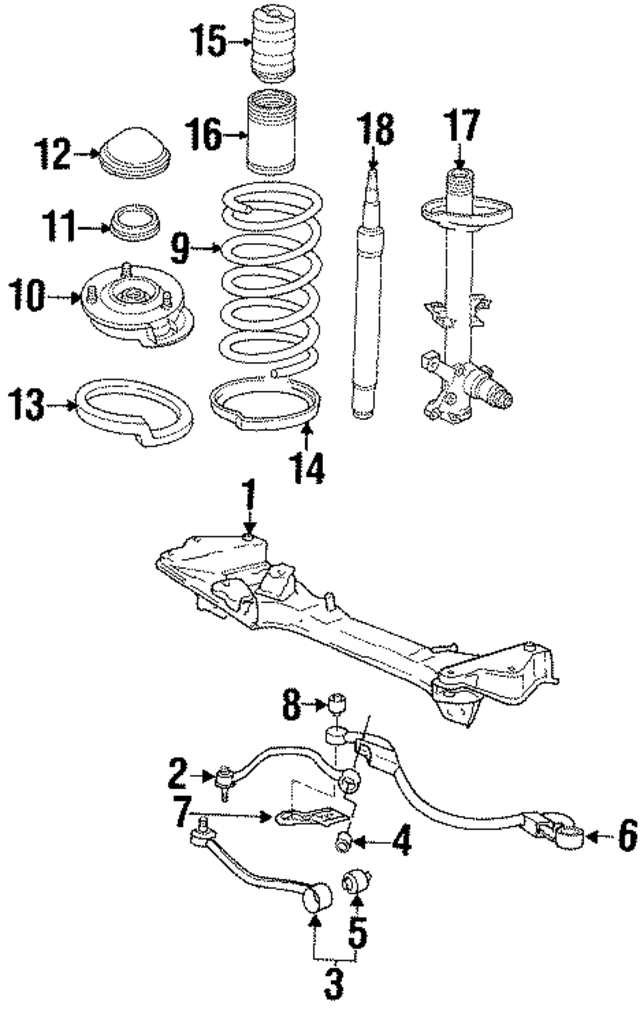 31121136607 - Suspension: Upper Control Arm Bushing for BMW Image