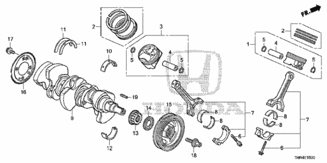 Crankshaft - Piston for 2021 Honda Odyssey #0
