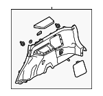 7230A631XA - Body: Lower Quarter Trim for Mitsubishi: Outlander Image