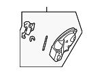 51178398168 - Body: Fuel Door Hinge for BMW: Z3 Image