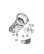 53013915AA - Automatic Transmission 5 Speed [DGJ/DJU]: Heat Shield for Mopar Image