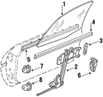 14071842 - : Belt Weather-Strip for Chevrolet: Corvette Image