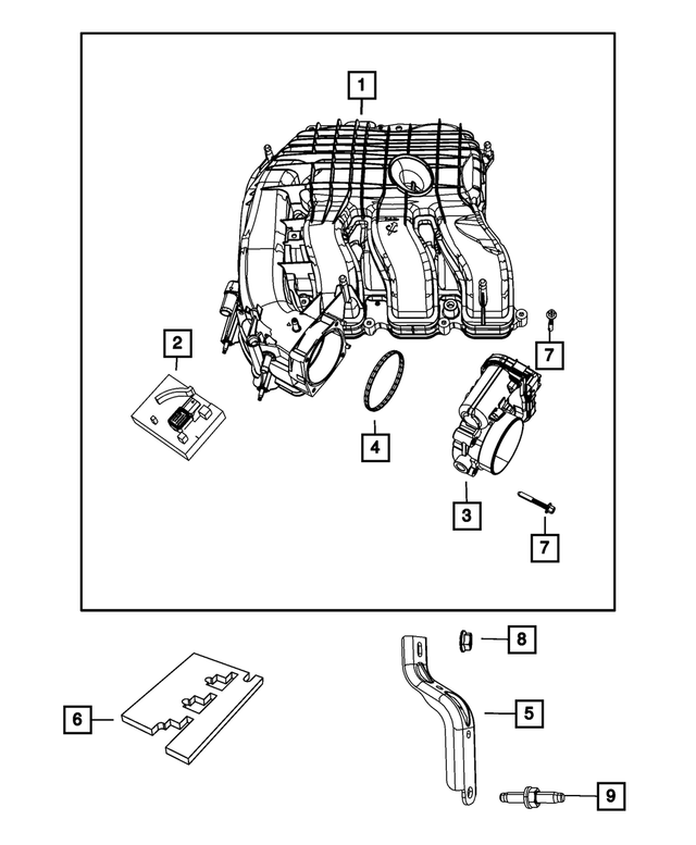 5281884AB - 3.6L Gas; Engine: Bracket for Mopar Image