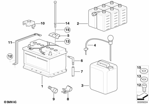 Battery for 1996 BMW Z3 2.8 #0