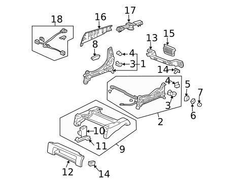 Tracks & Components for 2004 Honda Pilot #1