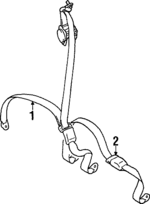 7000B062 - Electrical: Belt &amp; Retractor for Mitsubishi Image