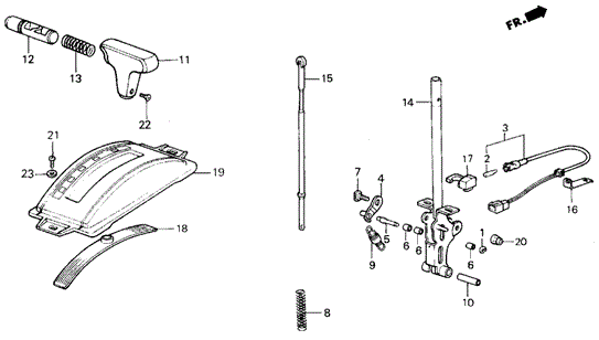 Select Lever for 1985 Honda Civic #0