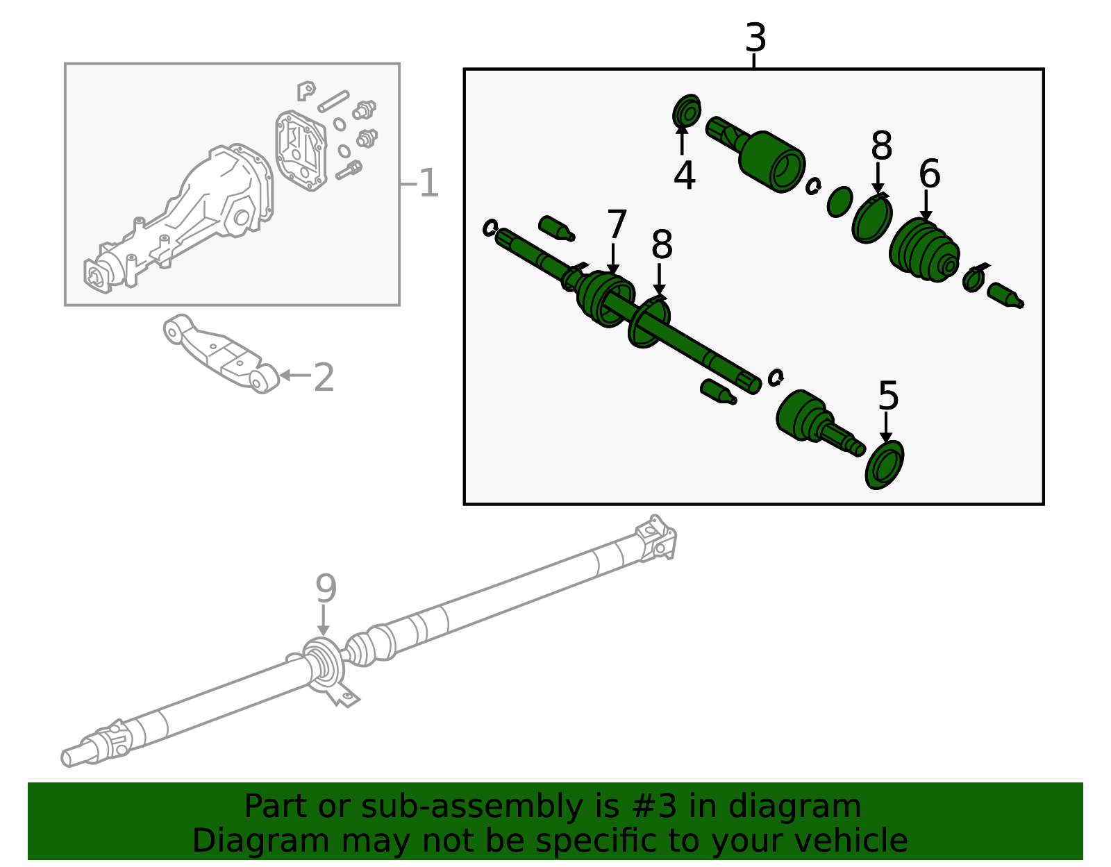 2014-2018 Subaru Forester Rear Axle Assembly 28421SG020 | Subaru Parts ...