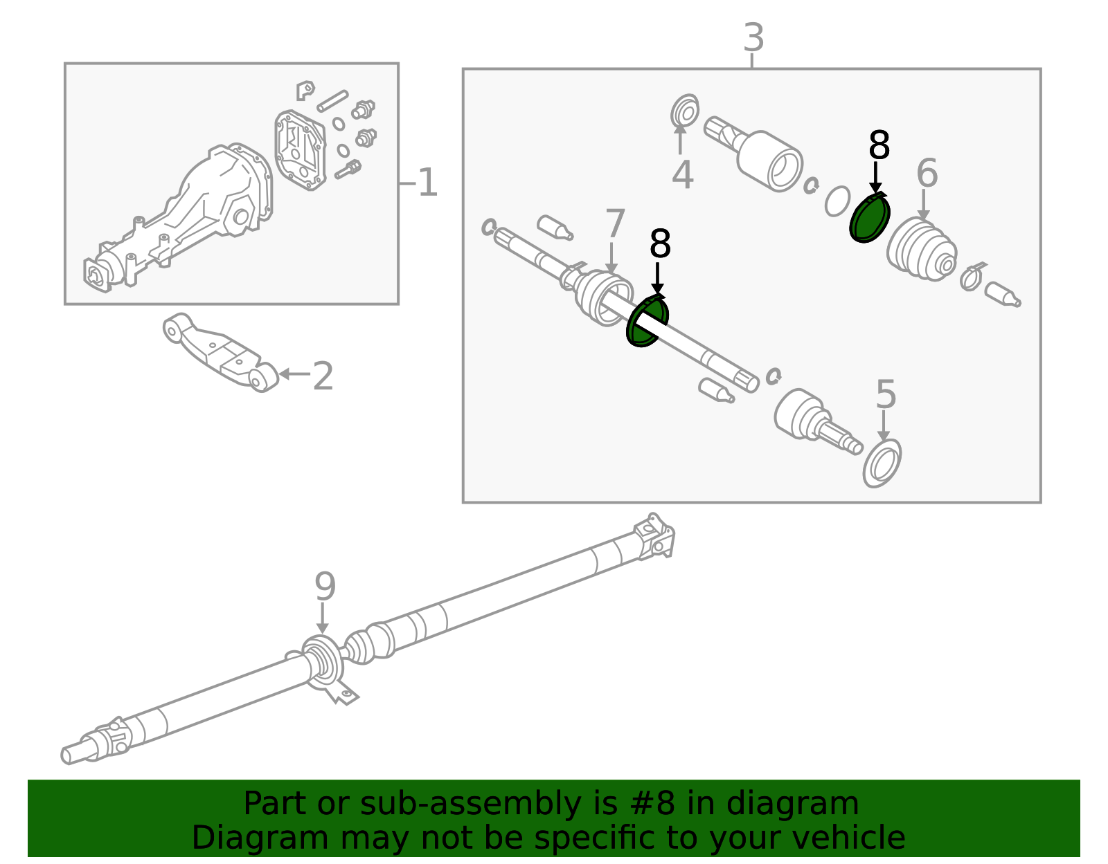 1990-2025 Subaru Cv Joint Boot Band 23242GA400 | Subaru Parts Store