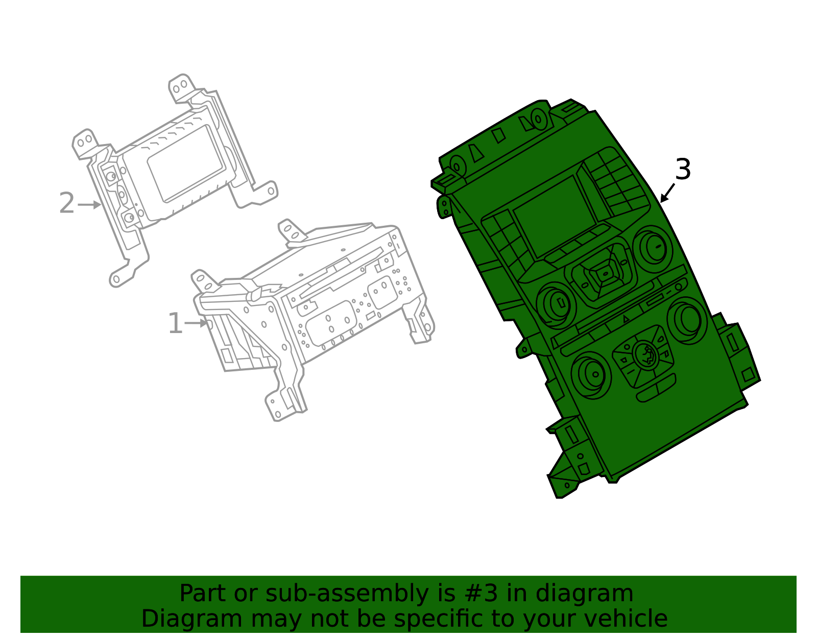 Front Infotainment Control Module 2014-2019 Ford Infotainment Display Control Module eg1z18842fa ...
