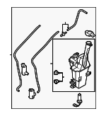 986103W010 - Body: Washer Reservoir for Kia: Sportage Image