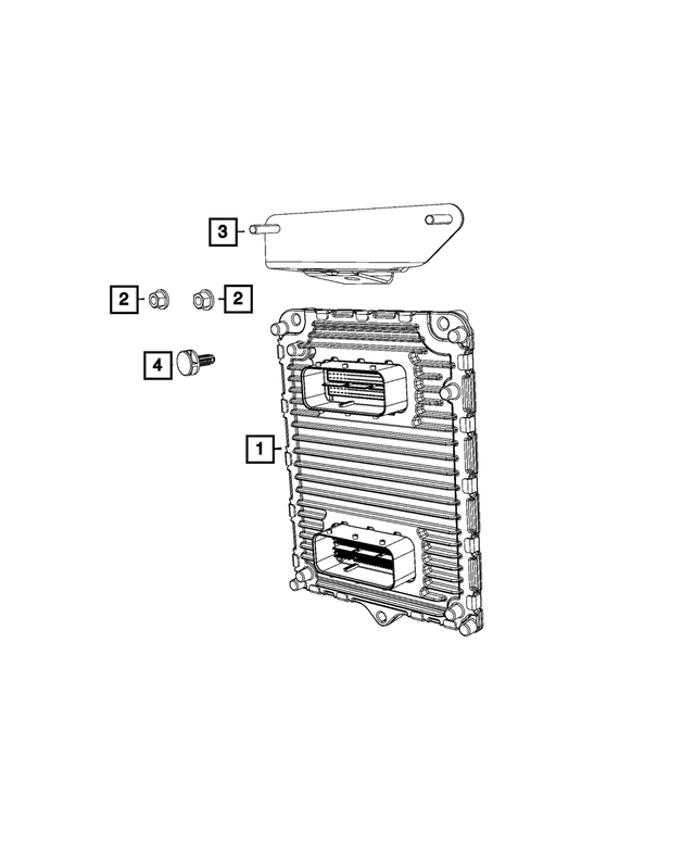 5187982AF - Electrical: Engine Control Module Bracket for Mopar Image image