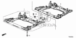 957011001608 - Body/Air Conditioning: BOLT, FLANGE (10X16) for Honda Image