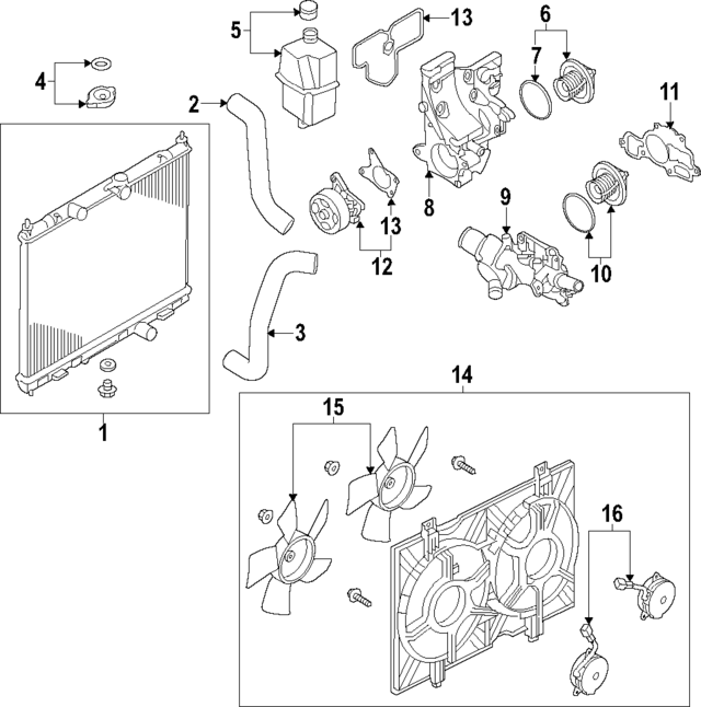 B1D603LM0JNW - : Value Advantage™ RADIATOR ASSEMBLY for Nissan Image