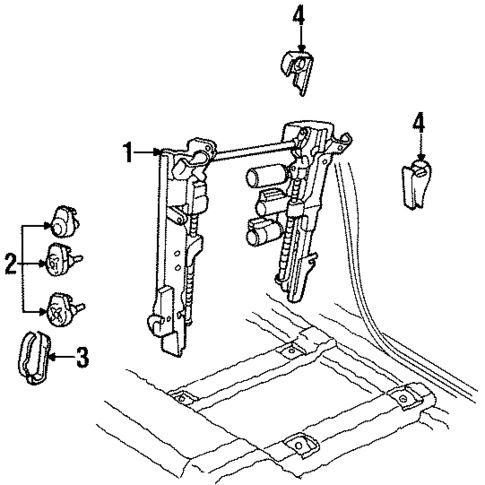 Tracks & Components for 1996 Lincoln Continental #0