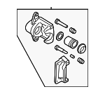 26692AE0418A - Brakes: Caliper Assembly for Subaru: Legacy, Outback Image