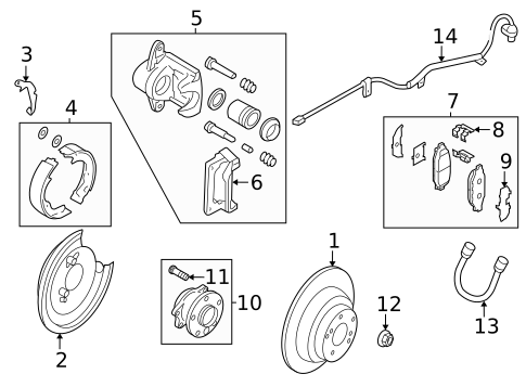 Hubs & Related Components for 2006 Subaru Legacy #0