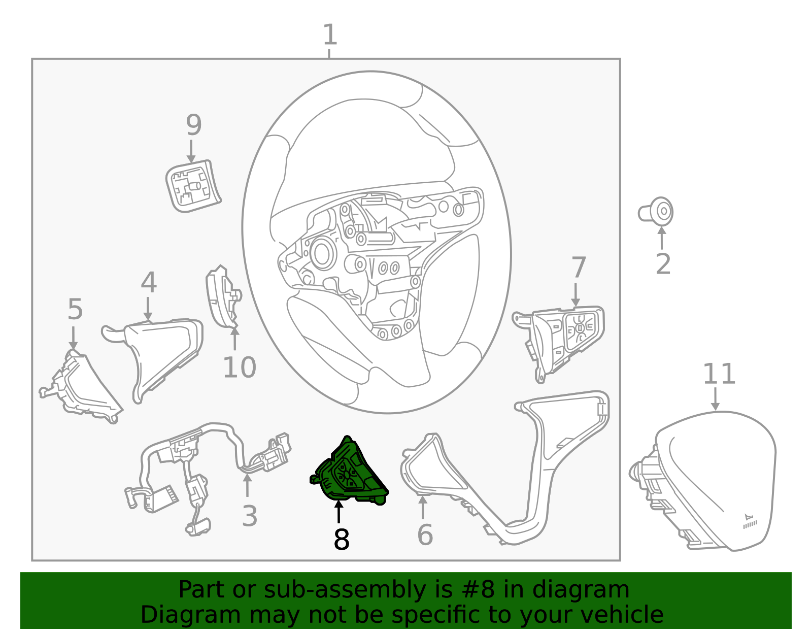 ACDelco D1917e Gm Original Equipment ébano Interruptor De Control De