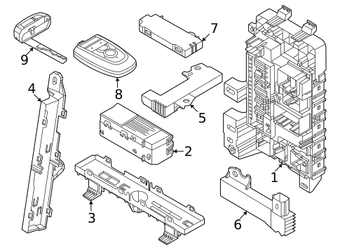 Keyless Entry Components for 2024 Ford Mustang #0