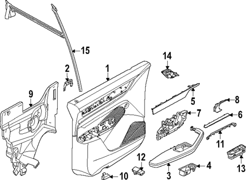 Interior Trim - Front Door for 2025 Porsche Macan #0