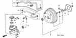 46402S84A11 - Chassis: TUBE ASSY., MASTER POWER for Honda Image