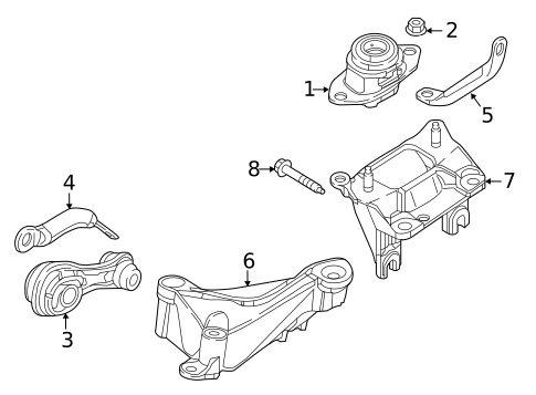 Engine & Trans Mounting for 2016 Smart Fortwo #0