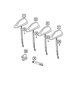 6ZZ66KXJAA - : Base Cable And Bracket Antenna for Mopar Image