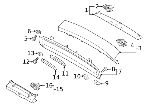 Interior Trim for 2017 Volvo V90 Cross Country #0