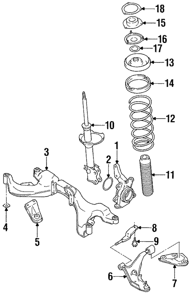 5430244U28 - Suspension: Strut for Nissan: Maxima Image