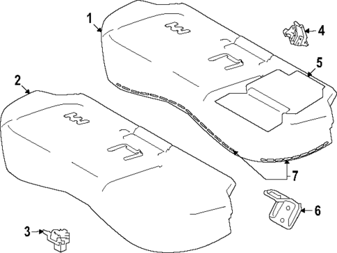 Rear Seat Components for 2025 Subaru Forester #2