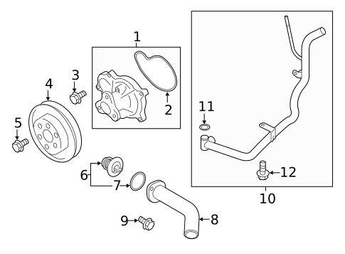 Water Pump for 2022 Subaru Impreza #0