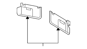 7A1Z7804105BB - Body: Visor Assembly Sun for Ford Image