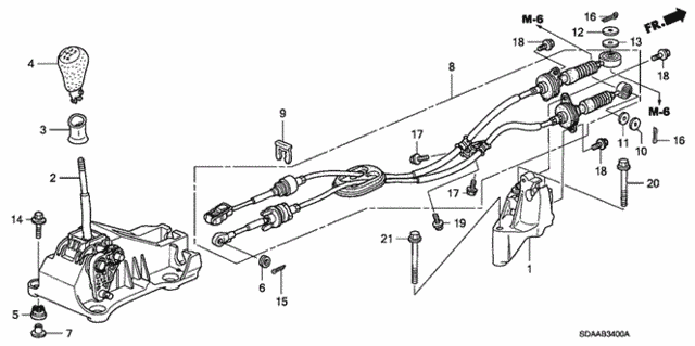 Shift Lever (L4) for 2007 Honda Accord #0