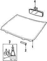 8620555 - Body: Windshield for Volvo: 850 Image