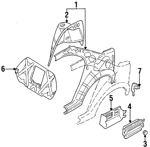 Inner Structure for 1997 Nissan Altima #0