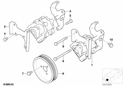 Power Steering Pump for 2005 BMW X5 3.0i #0