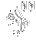 68466912AA - 1.4L Turbo; Engine: Timing Belt Kit for Fiat: 124 Spider Image