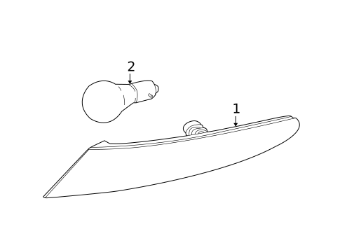 Side Marker Lamps for 2000 Saturn LS2 #0