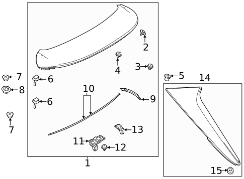 Rear Spoiler for 2023 Mazda CX-30 #0