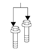 25621189 - Suspension: Stabilizer Bar Bolt for Buick: Lucerne | Cadillac: DTS | Oldsmobile: 88, Aurora, LSS, Regency Image