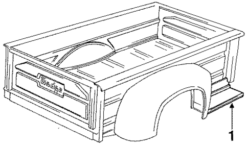 Box Assembly for 1984 Dodge W250 #2