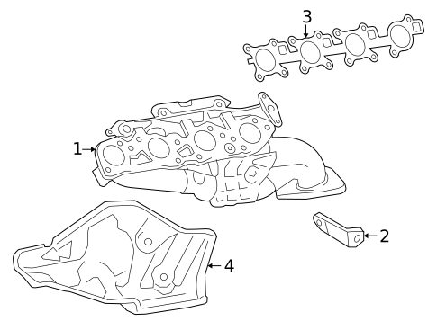 Exhaust Manifold for 2011 Lexus LX570 #0