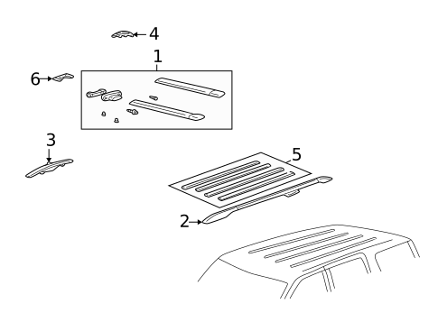 Luggage Carrier for 2005 Mercury Mountaineer #0