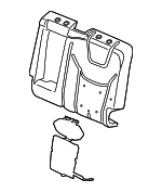 FT4Z5866801C - Body: Seat Back Pad for Ford: Edge Image