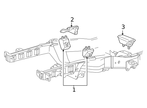 Engine & Trans Mounting for 2001 Ford Ranger #0